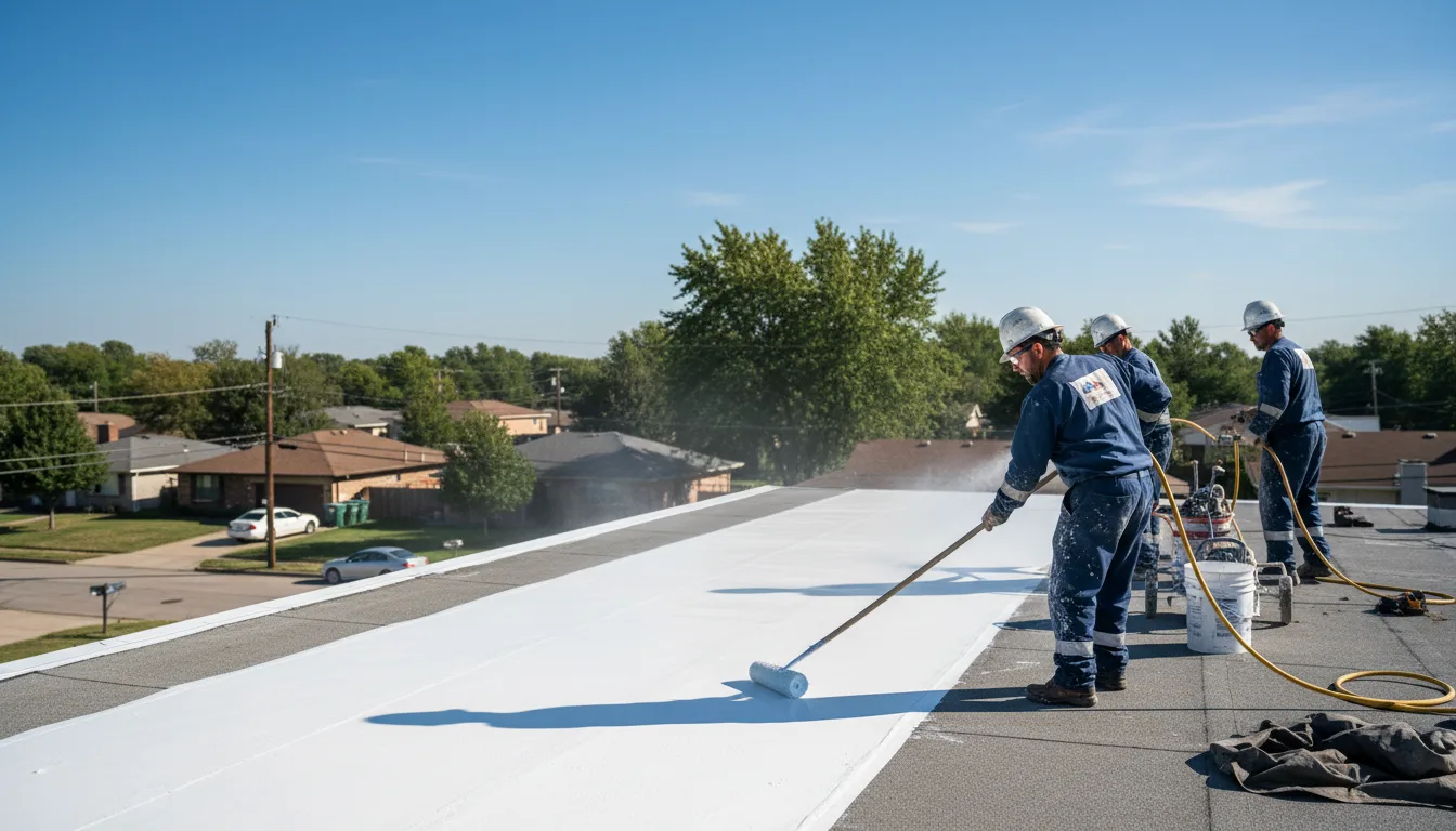 Commercial roof coating in New Haven, NY near me